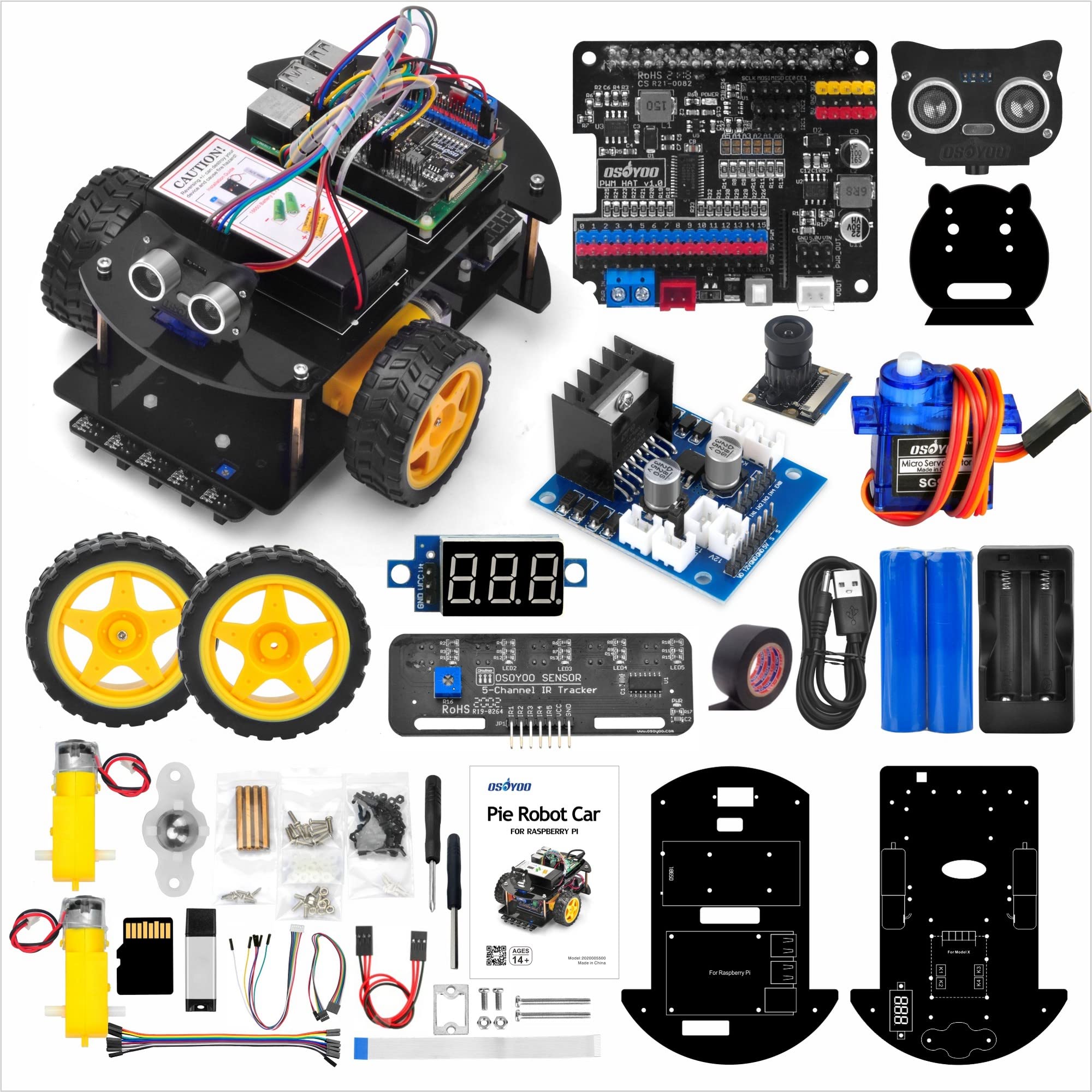 Amazon | OSOYOO ロボットカー キット スマートカー Raspberry